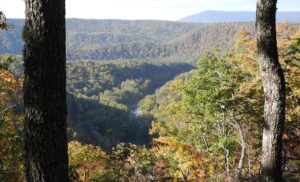 Overlook of Greenbrier River from Watoga State Park