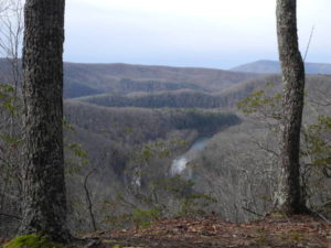 Monongasenka overlook south towards Droop Mountain in distance