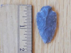 1 5/8 inch arrowhead found at Watoga State Park