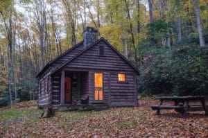 Rental cabin at Watoga State Park