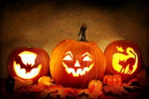 Carve a jack-o-lantern at Watoga Halloween in the Campground 2018