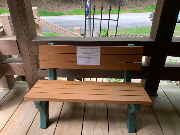 Watoga Memorial Park Bench