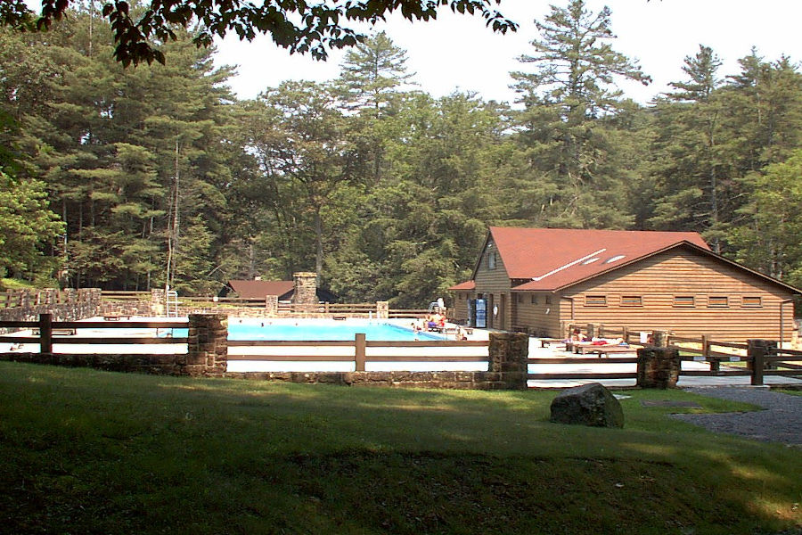 Watoga Sate Park. Nestled in the background is Cabin 20. | 📸: @john.c.dean