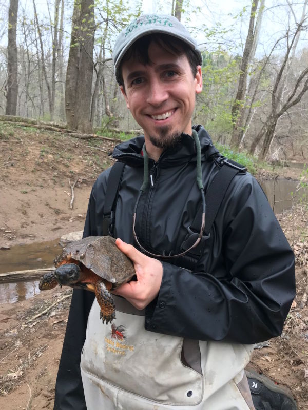 Photo of WV DNR zoologist Mack Frantz