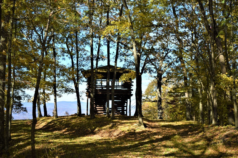 Stunning fall views await. Seeing the vistas on the other side of the Ann Bailey Lookout Tower is well worth the hike on a crisp October day. Photo by John Dean©.