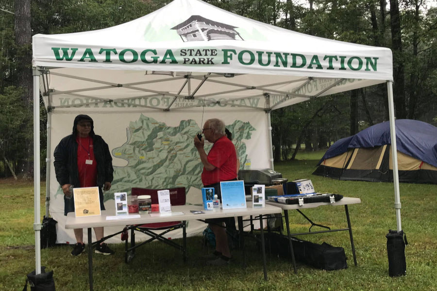 Watoga State Park Foundation canopy.